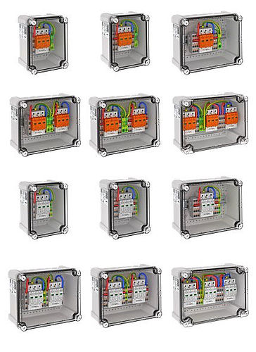 Dispositivo di protezione contro le sovratensioni fotovoltaiche domestiche  a risposta rapida a bassa tensione con scaricatore