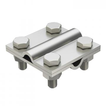 Morsetto a croce, per RD 8-10 mm, acciaio inox