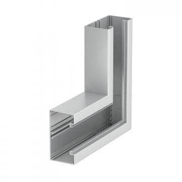 Curva piana, simmetrica, per canale porta apparecchi Rapid 80 tipo GA-S70130