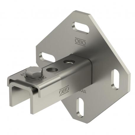 Supporto parete, pavimento e soffitto con 3 fori A4 102 | 134 | 110 | 5 | forato