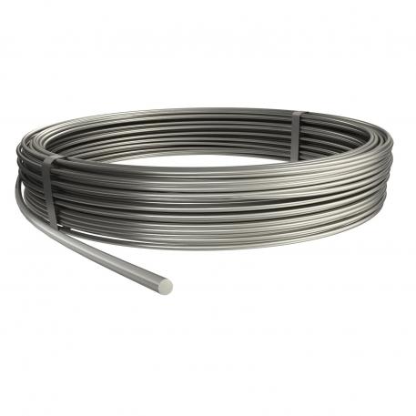 Conduttore rotondo, acciaio inox A4 8 | 50 | 125 | 50 | Acciaio INOX 1.4571/1.4404