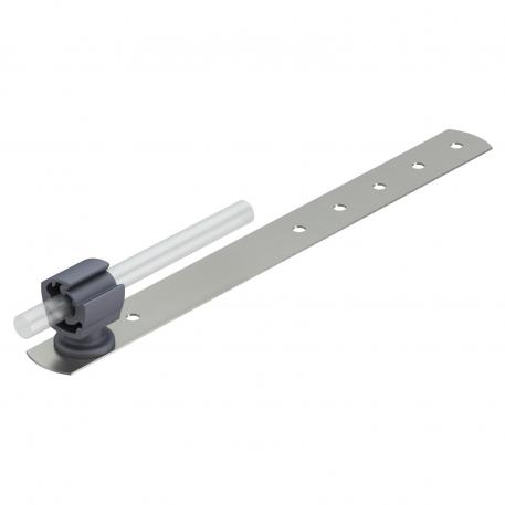 Supporto per tegole, in plastica, per RD 8-10 mm, base in acciaio inox