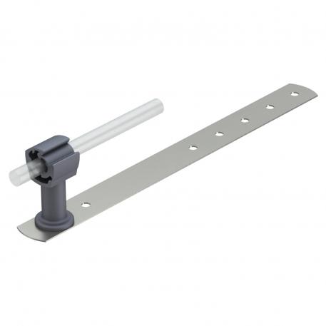 Supporto per tegole, in plastica, per RD 8-10 mm, base in acciaio inox