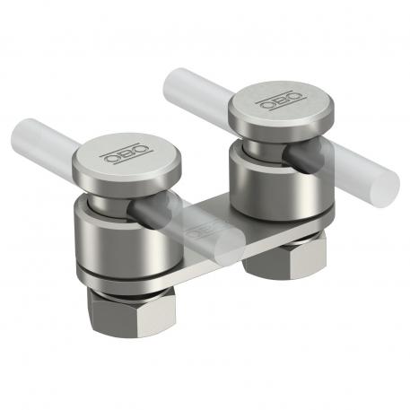 Connettore Quick, per 2x RD 8-10 mm, acciaio inox