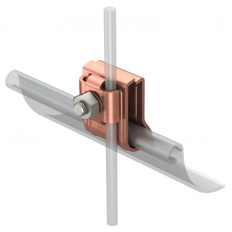 Morsetto saltagronda, per 2x RD 6-8 mm, per spessore universale, acciaio zincato