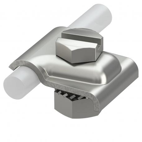 Morsetto con vite, per RD 8-10 mm, acciaio inox