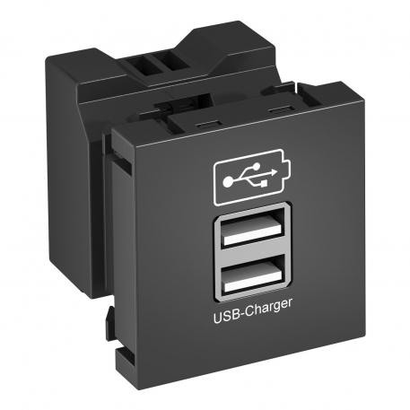 USB-Charger 2,1A Nero-grigio; RAL 7021