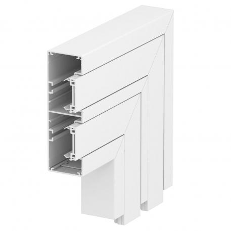 Angolare piatto, per canale incasso apparecchi Rapid 45-2 tipo GA-53165 165 | 53 | bianco; RAL 9010