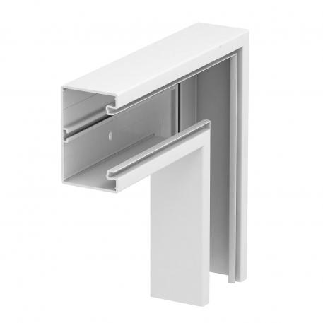 Curva piana, per canale porta apparecchi Rapid 80 tipo GK-70110 110 | 70 | bianco; RAL 9010