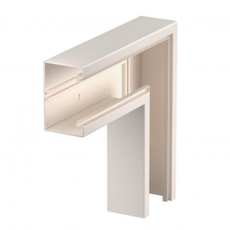 Curva piana, per canale porta apparecchi Rapid 80 tipo GK-70110 110 | 70 | bianco crema; RAL 9001