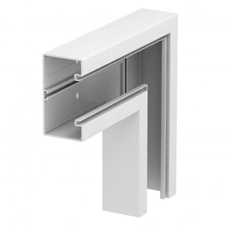 Curva piana, per canale porta apparecchi Rapid 80 tipo GK-70130 130 | 70 | bianco; RAL 9010