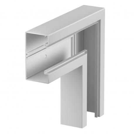 Curva piana, per canale porta apparecchi Rapid 80 tipo GK-70130 130 | 70 | grigio chiaro; RAL 7035