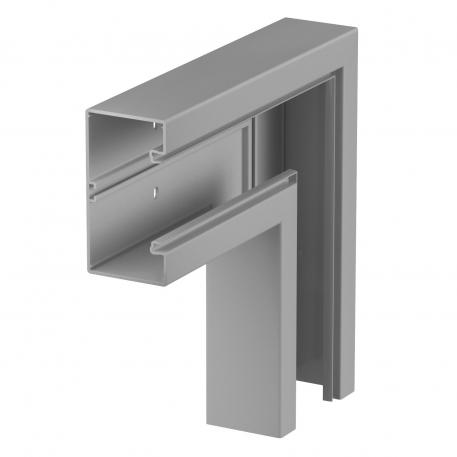 Curva piana, per canale porta apparecchi Rapid 80 tipo GK-70130 130 | 70 | grigio pietra; RAL 7030