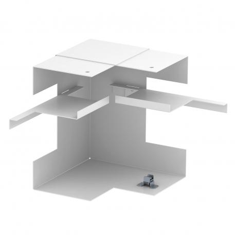 Angolo interno, asimmetrico, doppio, per canale incasso apparecchi Rapid 80 tipo GS-S90170 bianco; RAL 9010