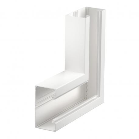 Curva piana, simmetrica, per canale porta apparecchi Rapid 80 tipo GA-S70130 130 | 70 | bianco; RAL 9010