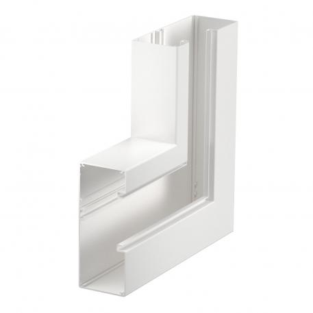 Curva piana, asimmetrica, in salita, per canale porta apparecchi Rapid 80 tipo GA-A70170 170 | 70 | bianco; RAL 9010