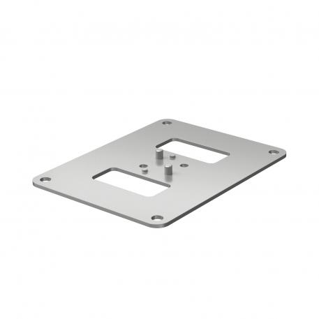 Flangia da pavimento per ISS70110 170 | 130 | 3 | bianco; RAL 9006