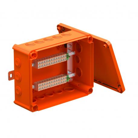 FireBox con passacavi, per linee dati 225x173x86 | 10 | IP66 | 9 x M25 7 x M32 | arancio; RAL 2003