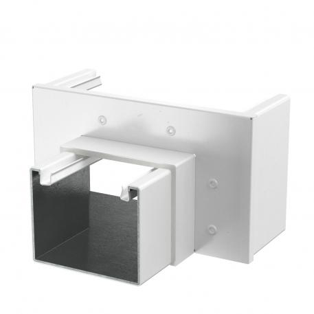 Riduzione rettilinea, altezza canale da 120 mm a 80 mm, bianco puro bianco; RAL 9010